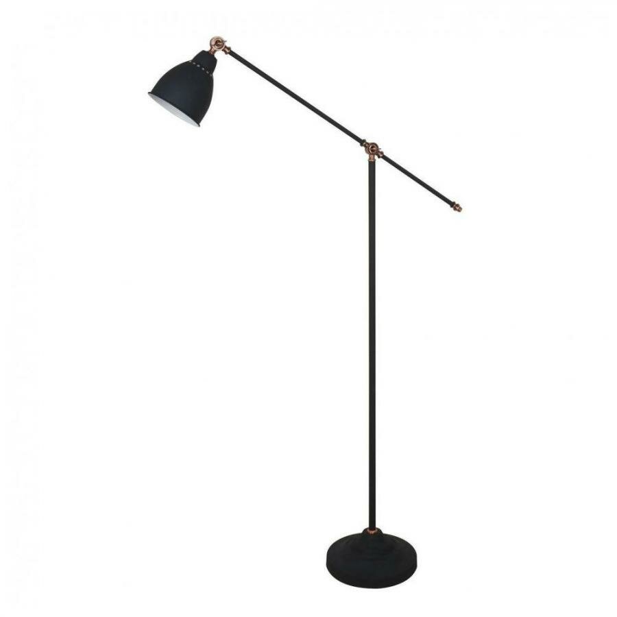 Торшер Arte Lamp Braccio A2054PN-1BK E27 60 Вт