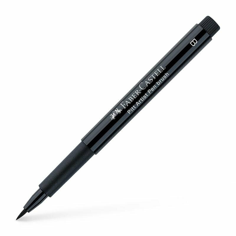 Ручка капиллярная Faber-Castell Pitt Artist Pen Brush черная толщина линии 0.7 мм, 1412749