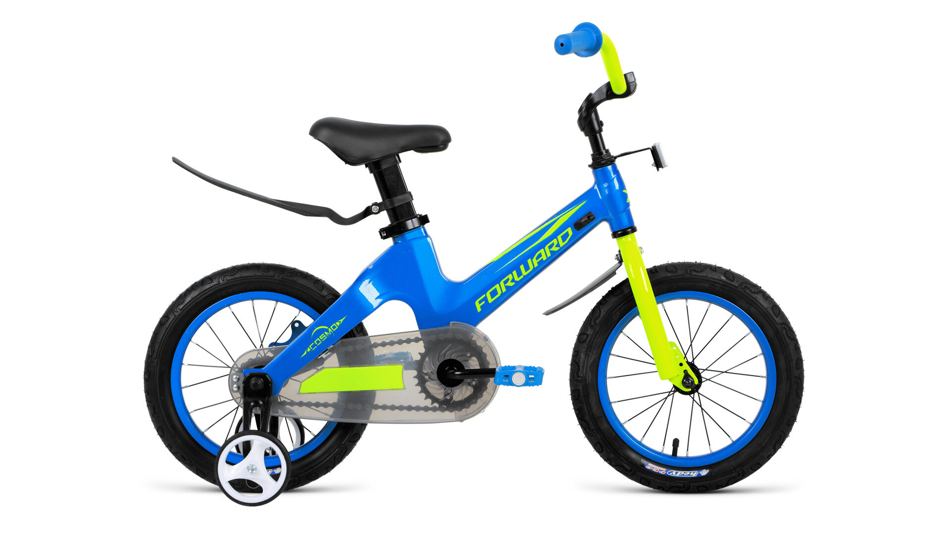 Детский велосипед Forward Cosmo 12, год 2021, цвет Синий