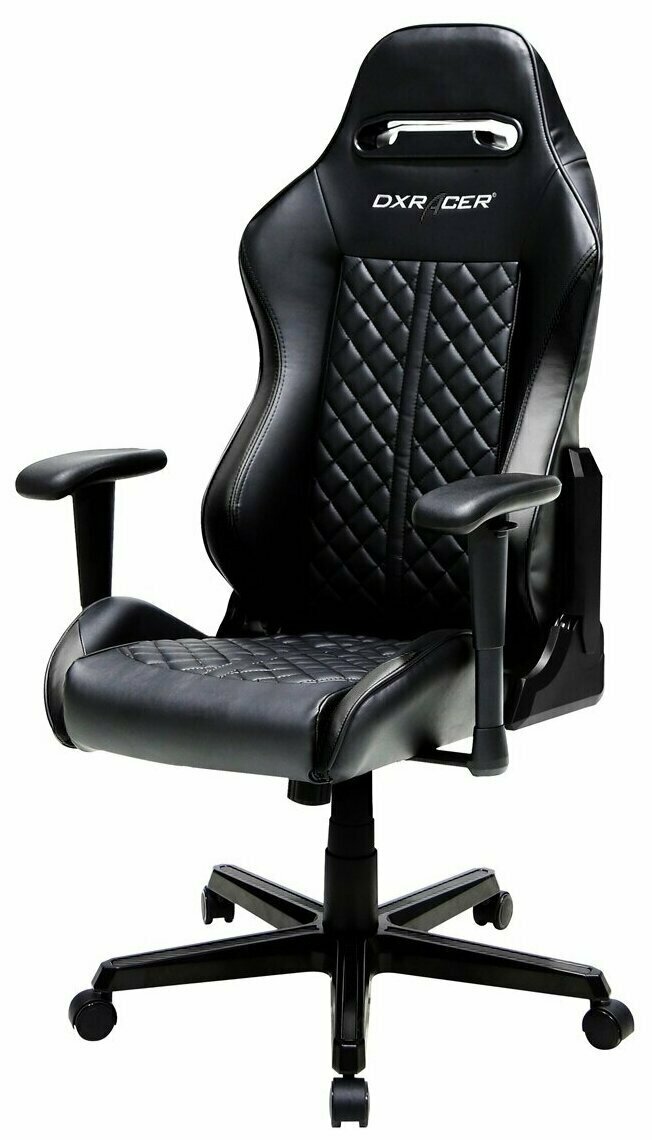 Компьютерное кресло DXRacer Drifting OH/DH73 игровое, обивка: искусственная кожа, цвет: черный - фотография № 1