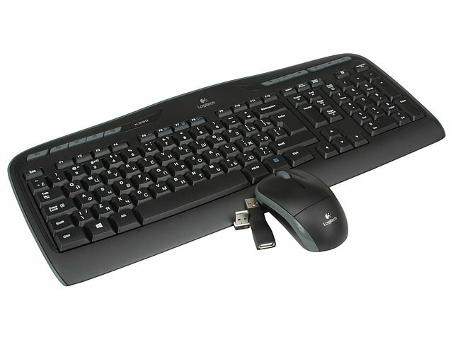 Комплект клавиатура + мышь Logitech Комплект клавиатура + мышь Logitech MK330 Wireless Combo 920-003995, беспров., черный (USB) (ret)