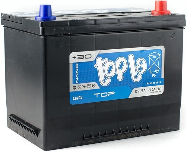 Аккумулятор TOPLA Top sealed JIS 75 Ач обратная полярность