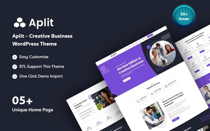 Шаблон Wordpress Aplit - Creative Business Theme WordPress