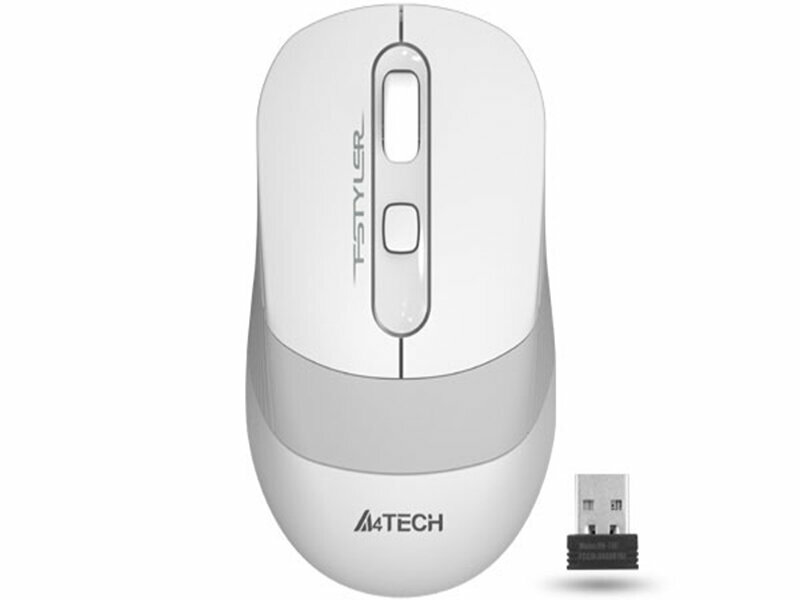 Мышь A4Tech Fstyler FG10S White-Grey