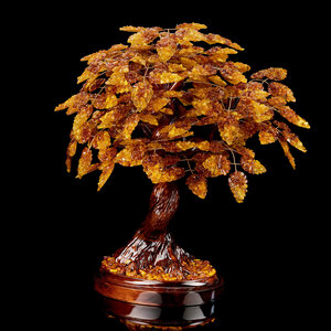 Фото Денежное дерево из янтаря 300 листов