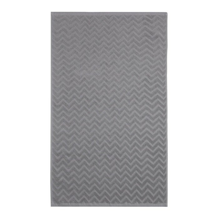 Полотенце махровое LoveLife Zig-Zag, 30х60 см, цвет серый, 100% хл, 450 гр/м2 - фотография № 2