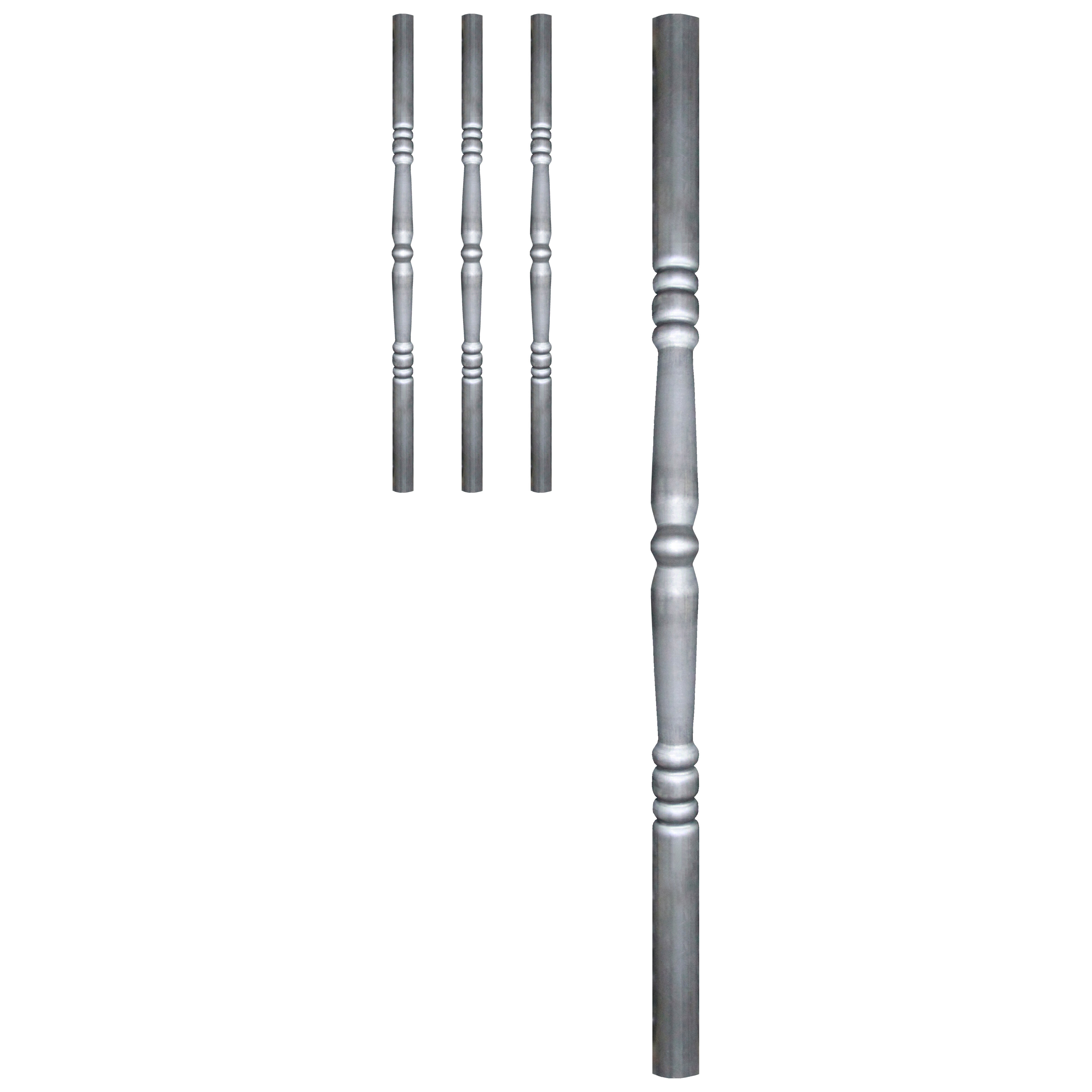 фото Набор балясин кованых металлических Royal Kovka, 3 шт., диаметр 42 мм, круглые окончания диаметром 42 мм, арт. 42.1 КР 3