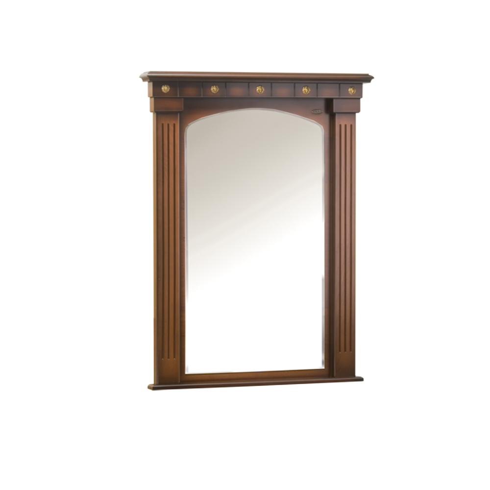 Настенное зеркало BOGACHO Тауэр коричневый ручная работа - фотография № 2