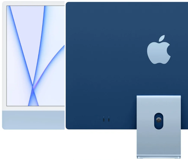 Моноблок Apple iMac M1 24" (2021) MGPK3RU/A (8C/8C GPU, 8Gb, SSD 256Gb), Синий