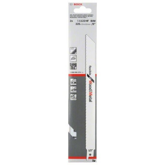   BOSCH 2.608.656.270 2  S 1122 HF Flexible for Wood and Metal     