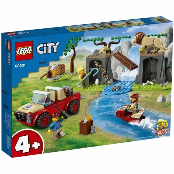 Конструктор Lego City 60301 Конструктор LEGO City 60301 Спасательный внедорожник для зверей