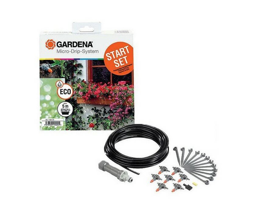 Комплект для цветочных ящиков базовый Gardena 01402-20.000.00 - фотография № 1