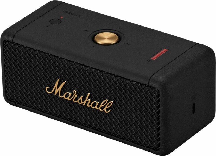 Портативная колонка Marshall Emberton, black and brass