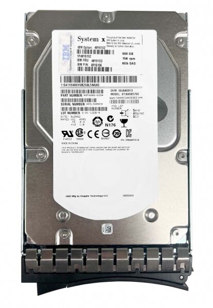 Жесткий диск IBM 49Y6106 600Gb SAS 3,5" HDD