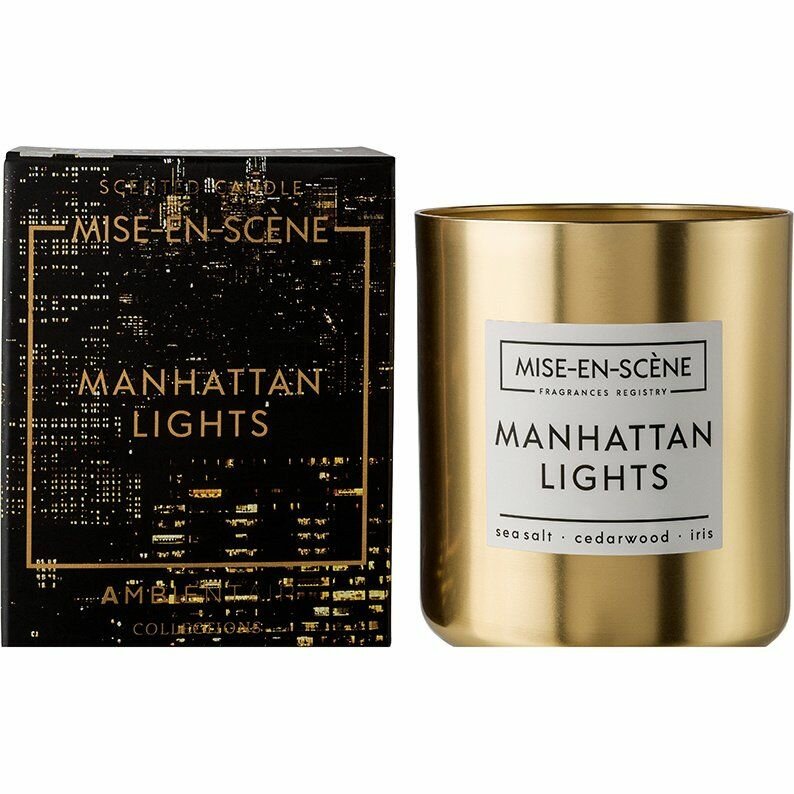 Свеча ароматическая mise en scene, manhattan lights, 50 ч (68218)