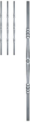 Набор балясин кованых металлических Royal Kovka, 3 шт., диаметр 25 мм, квадратные окончания 19х19 мм, арт. 19*19.1 КВ 3