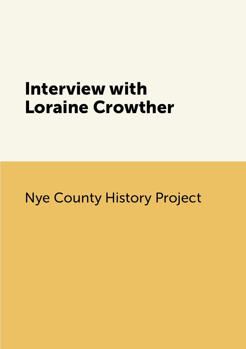 Interview with Loraine Crowther