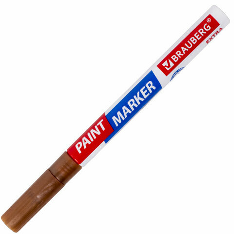 Маркер-краска лаковый EXTRA (paint marker) 2 мм, комплект 100 шт., медный, улучшенная нитро-основа, BRAUBERG, 151976 - фотография № 10