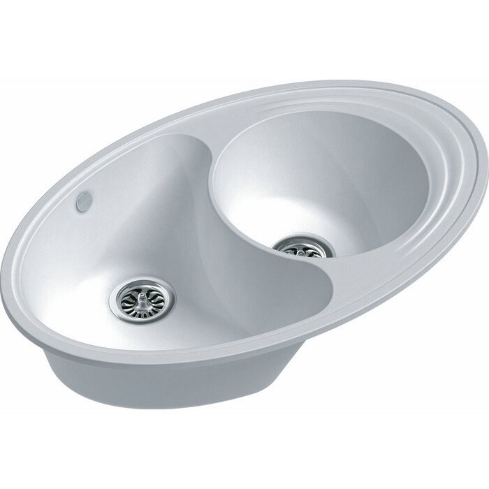 Кухонная мойка EWIGSTEIN Elegant E-W90KF, кварц, 51.5см х 82.5см, крем - фото №1