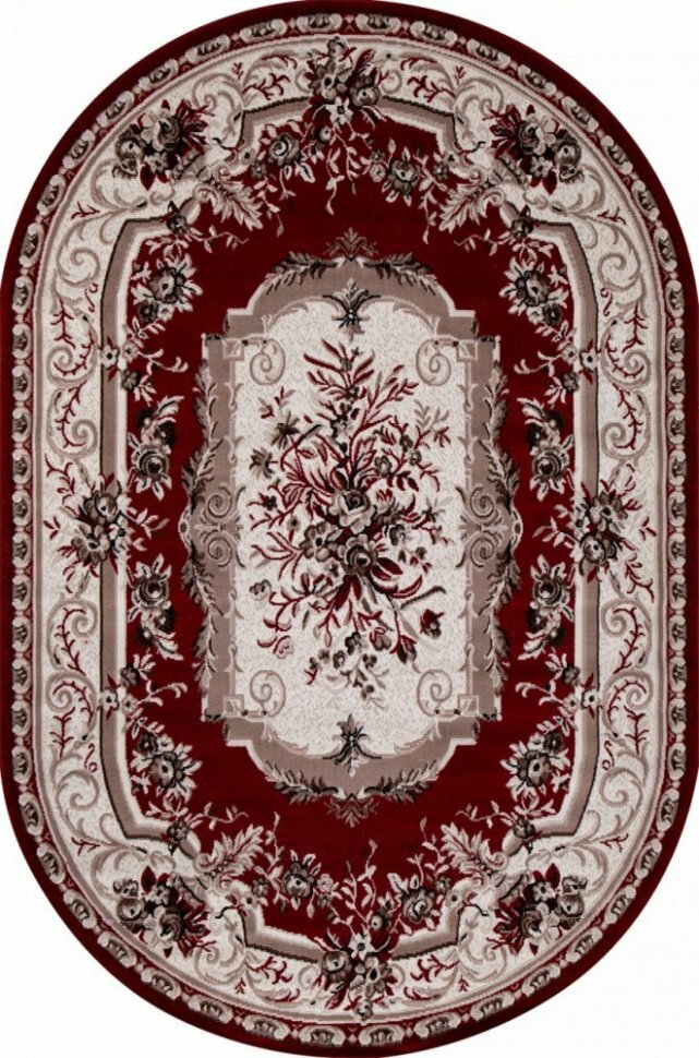 Ковер 5439 - RED - Овал - коллекция GAVANA (1.8 х 2.5 м) - фотография № 2