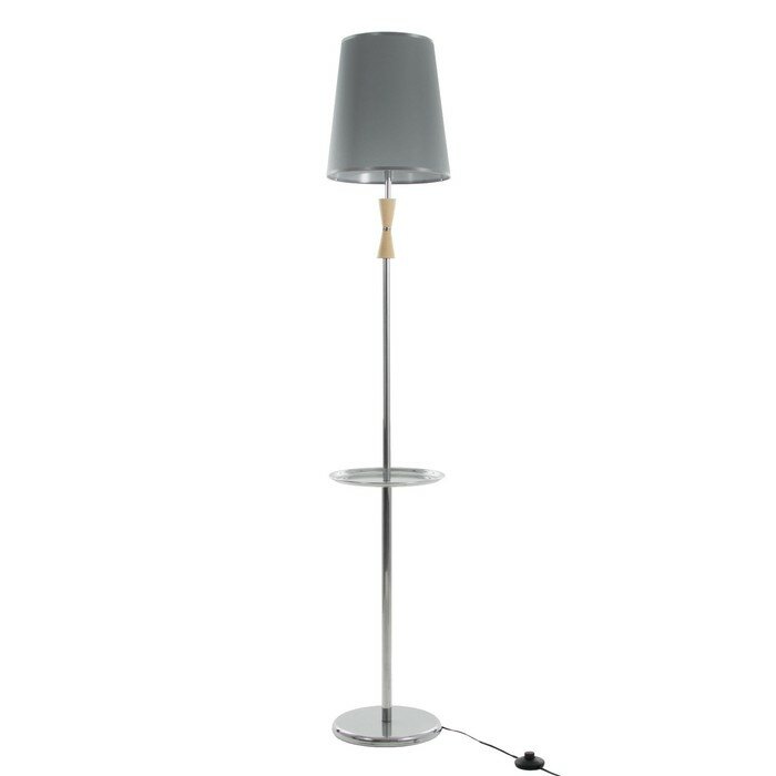 фото Торшер "Клаудия" 1х15Вт Е27 со столиком хром 29х29х150см