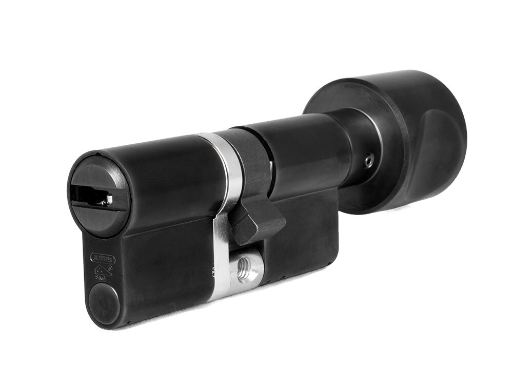 Цилиндр ABUS BRAVUS 3500 MX ключ-вертушка (размер 45х65 мм) - Черный