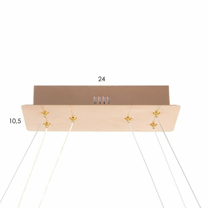 Светильник "Слинт" LED 146Вт золото 101х29х40-190 см - фотография № 7