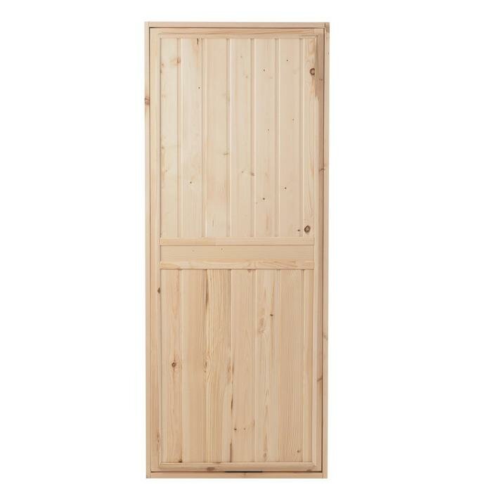Дверь для бани и сауны хвоя 170х70 см - фотография № 2