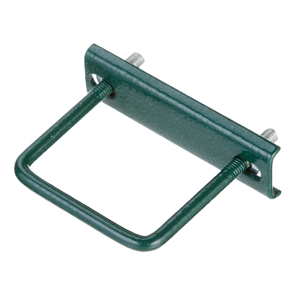 фото Крепление сетки/секции заборной к столбам 50х50 мм зеленое RAL 6005 (3 шт.)