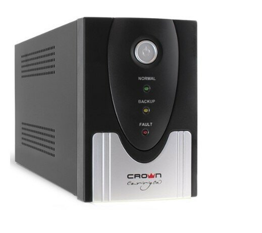 ИБП Crown Line Intractive Cmu-sp800iec USB 800VA/480W, корпус металл, 1x12V/9AH, розетки 8*IEC, тран .