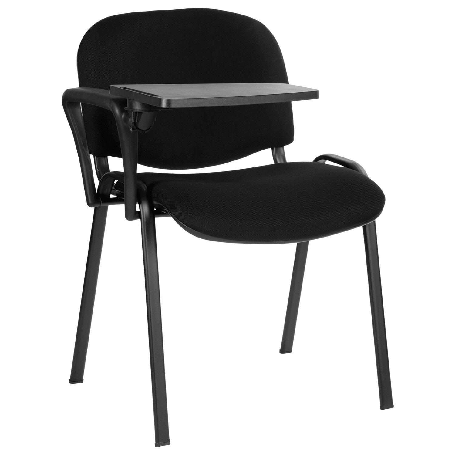 Стол (пюпитр) для стула "изо", для конференций, складной, пластик/металл, черный - фотография № 3