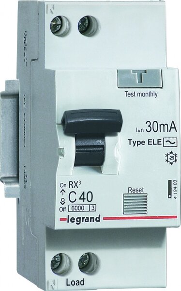    RX3 1+N 25 C 30  AC | . 419401 | legrand ( 1. )