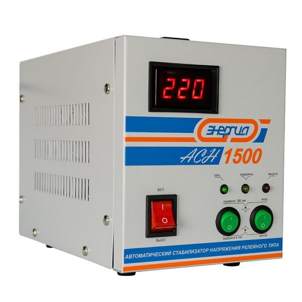 Cтабилизатор с цифровым дисплеем Энергия АСН-1500 Е0101-0125 Энергия