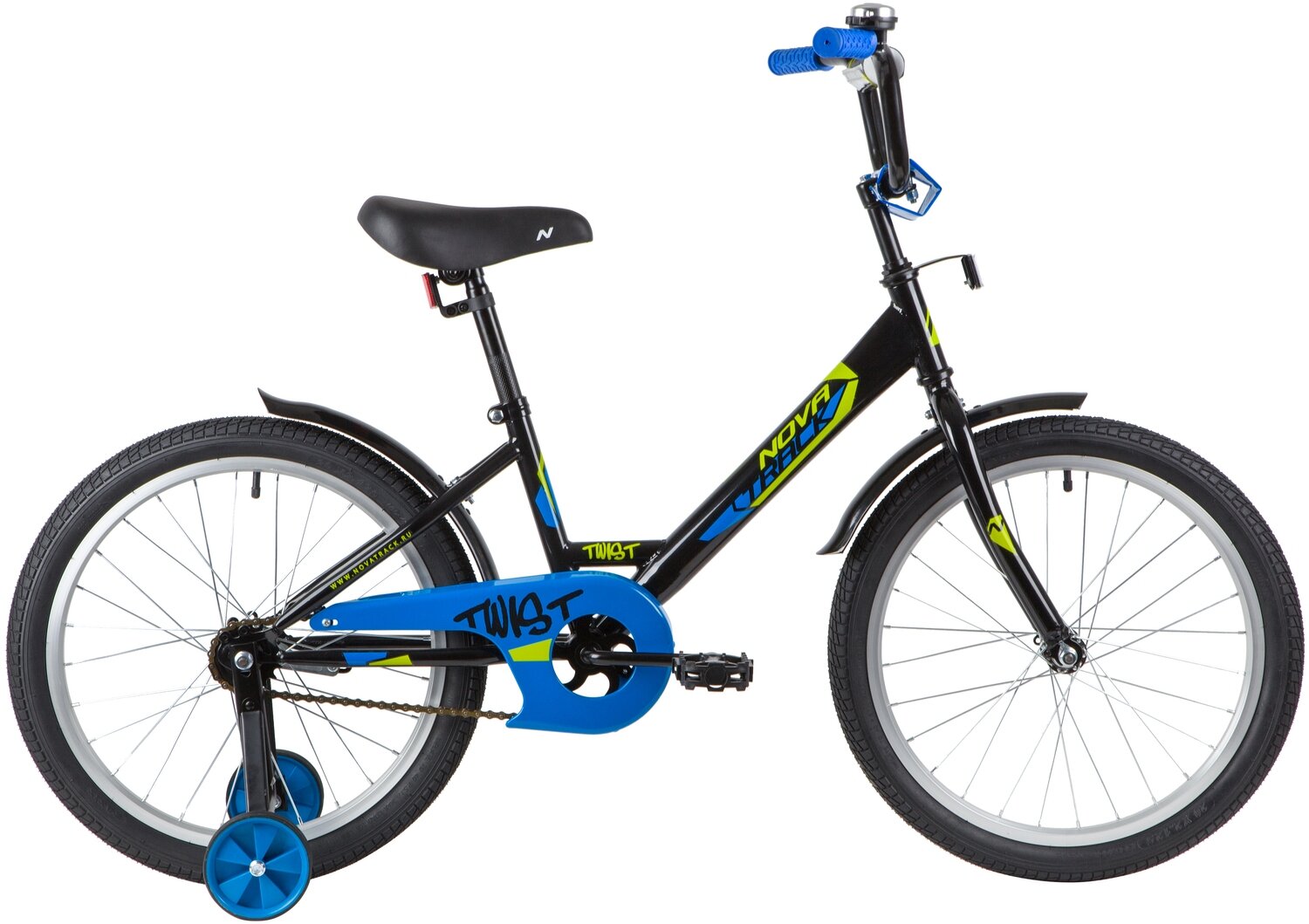 Детский велосипед Novatrack Twist 20 (2020) Черный