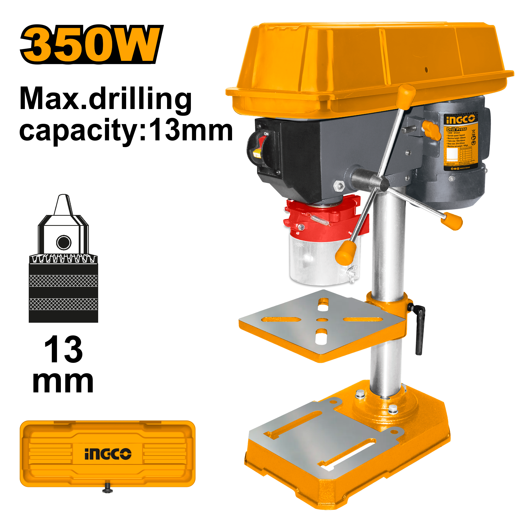 Сверлильный станок INGCO DP133505 350 Вт