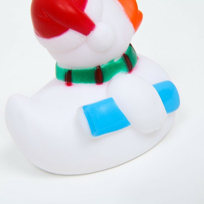 Пижон Игрушка пищащая "Уточка со сноубордом", виниловая, 8 х 8 см - фотография № 4