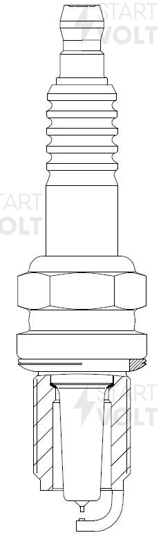 Свеча зажигания Ir+Pt STARTVOLT VSP 1015