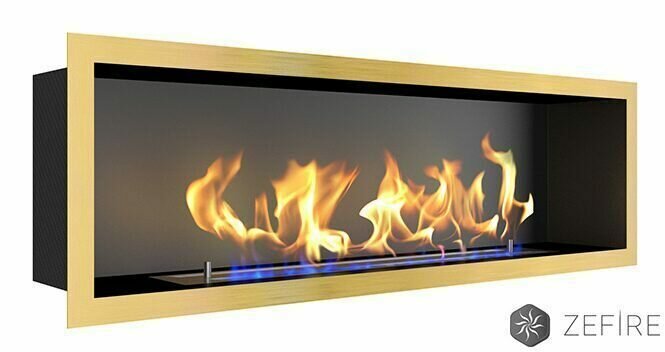 Биокамин ZeFire Flagman 1000 (Латунный)