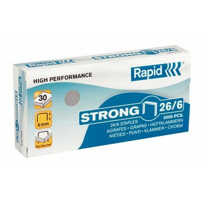 Скобы Rapid 26/6 Strong (5000 шт)