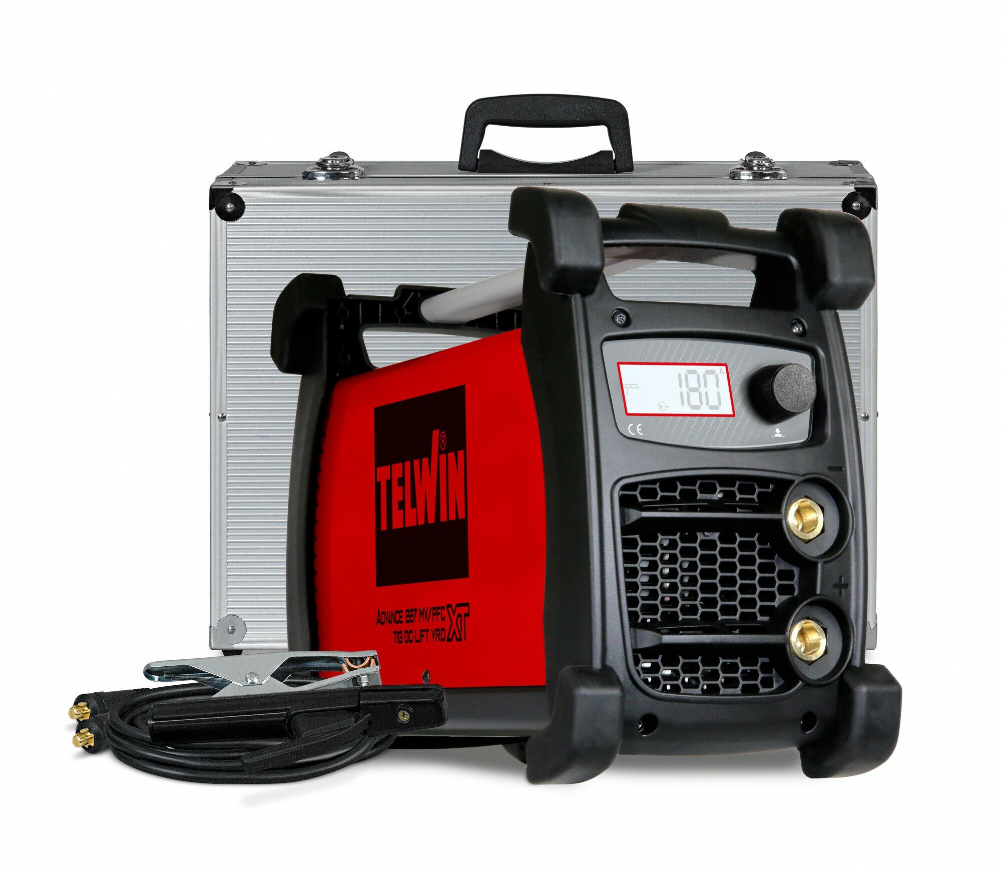 Сварочный аппарат Telwin ADVANCE 227 XT MV/PFC TIG DC-LIFT VRD 100- 240V + ACX + ALU CARRY CASE