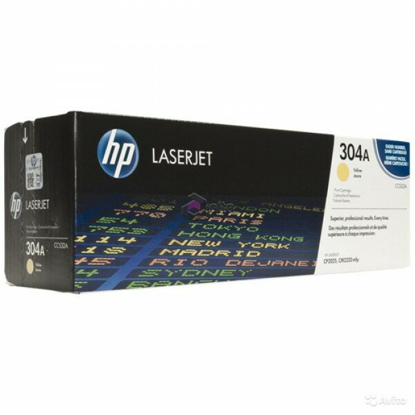 HP CC532A тонер-картридж оригинальный