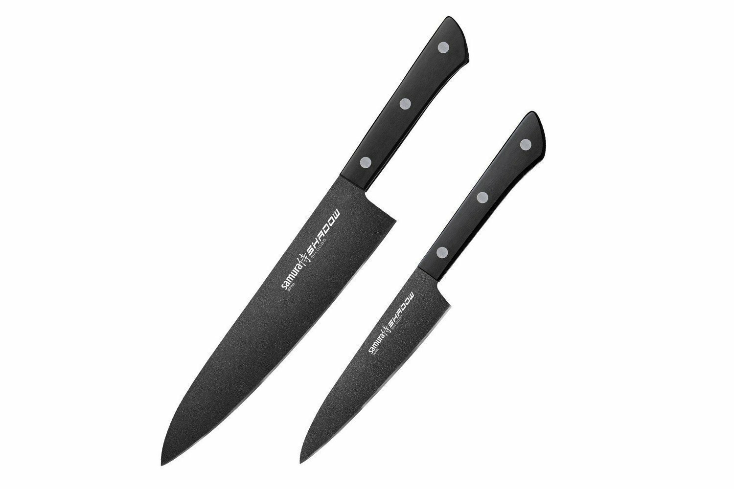 Набор из 2 ножей с покрытием Black-coating (21, 85) Shadow Samura SH-0210/A