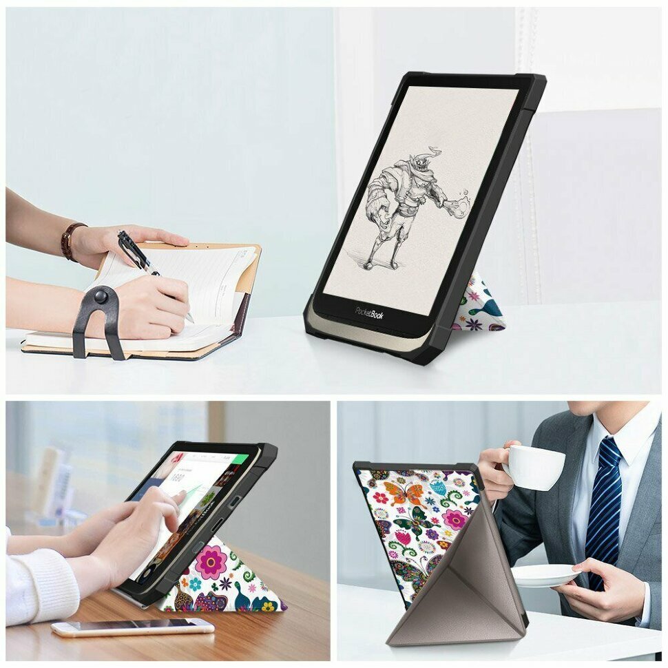 Чехол Smart Case для PocketBook PocketBook PB740 (Butterflies)