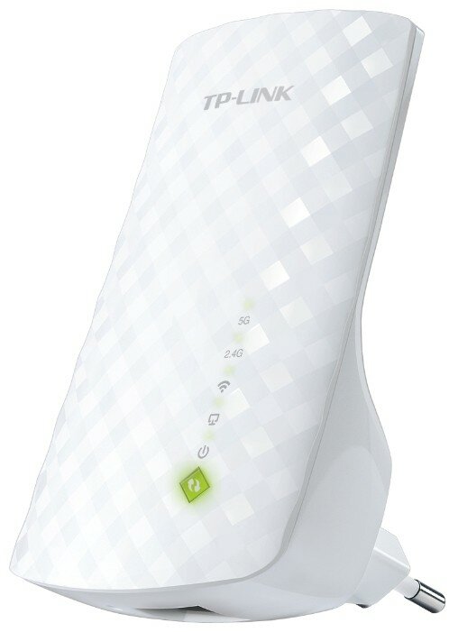 TP-Link Двухдиапазонный усилитель беспроводного сигнала (ретранслятор), 433 Мбит/с на 5 ГГц + 300 Мбит/с на 2,4 ГГц (RE200)