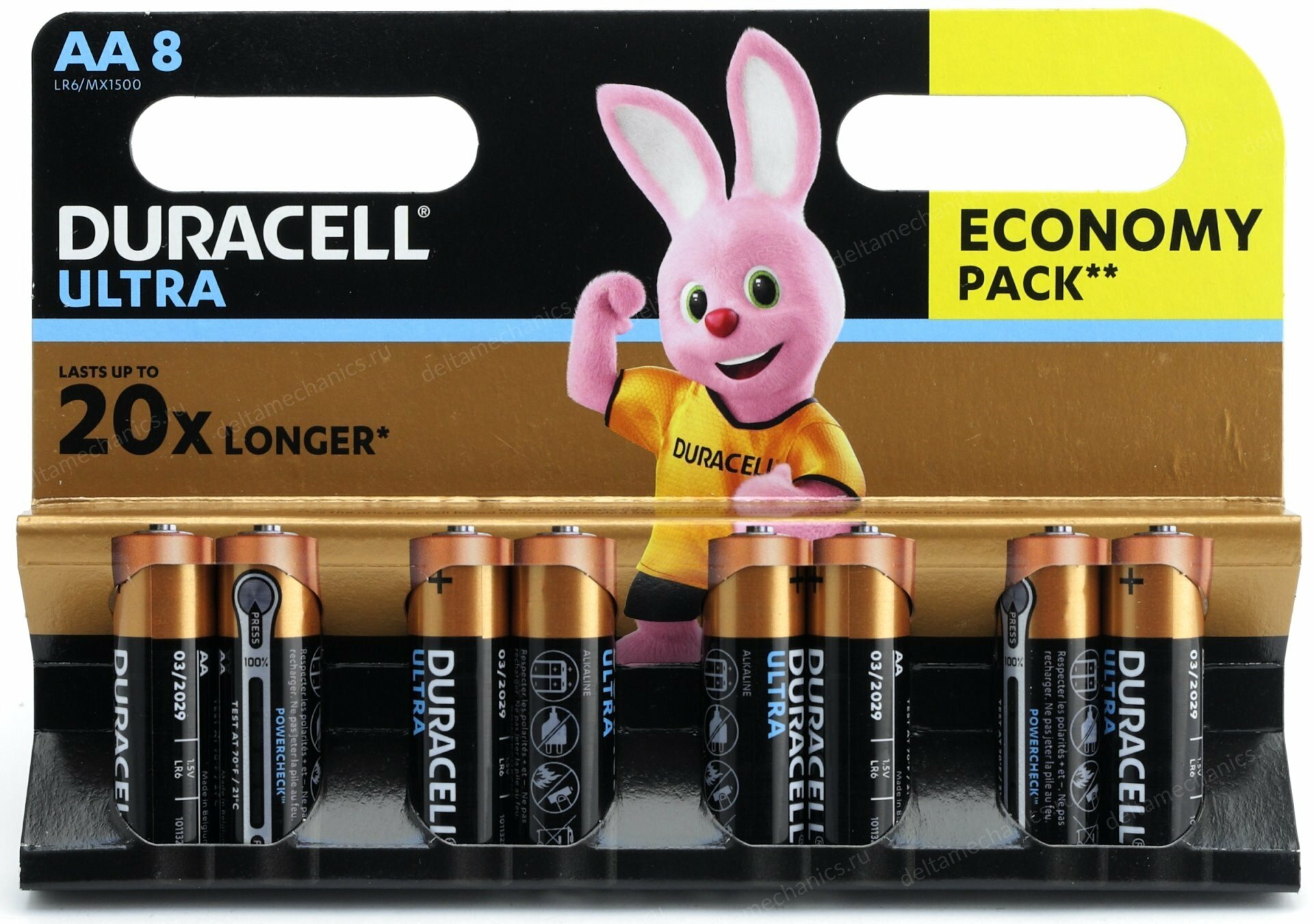 ABC Батарейка Duracell LR6/MX1500 1.5В AA (8шт./уп.) (ret)