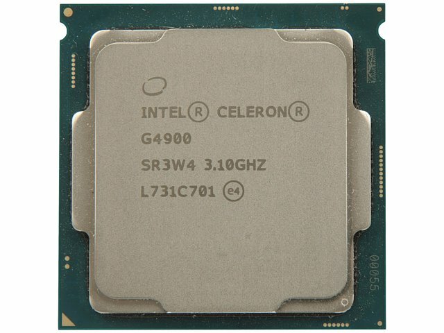 Процессор Intel Процессор Intel Celeron G4900 (3.10ГГц, 2МБ, GPU) Socket1151 (без кулера) (oem)