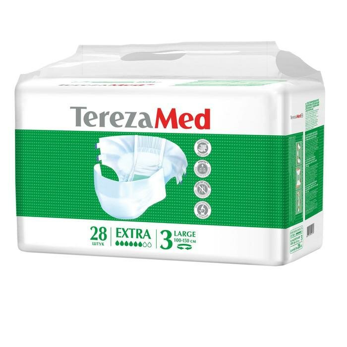 TerezaMed Подгузники для взрослых TerezaMed Extra Large №3, L, 28 шт.