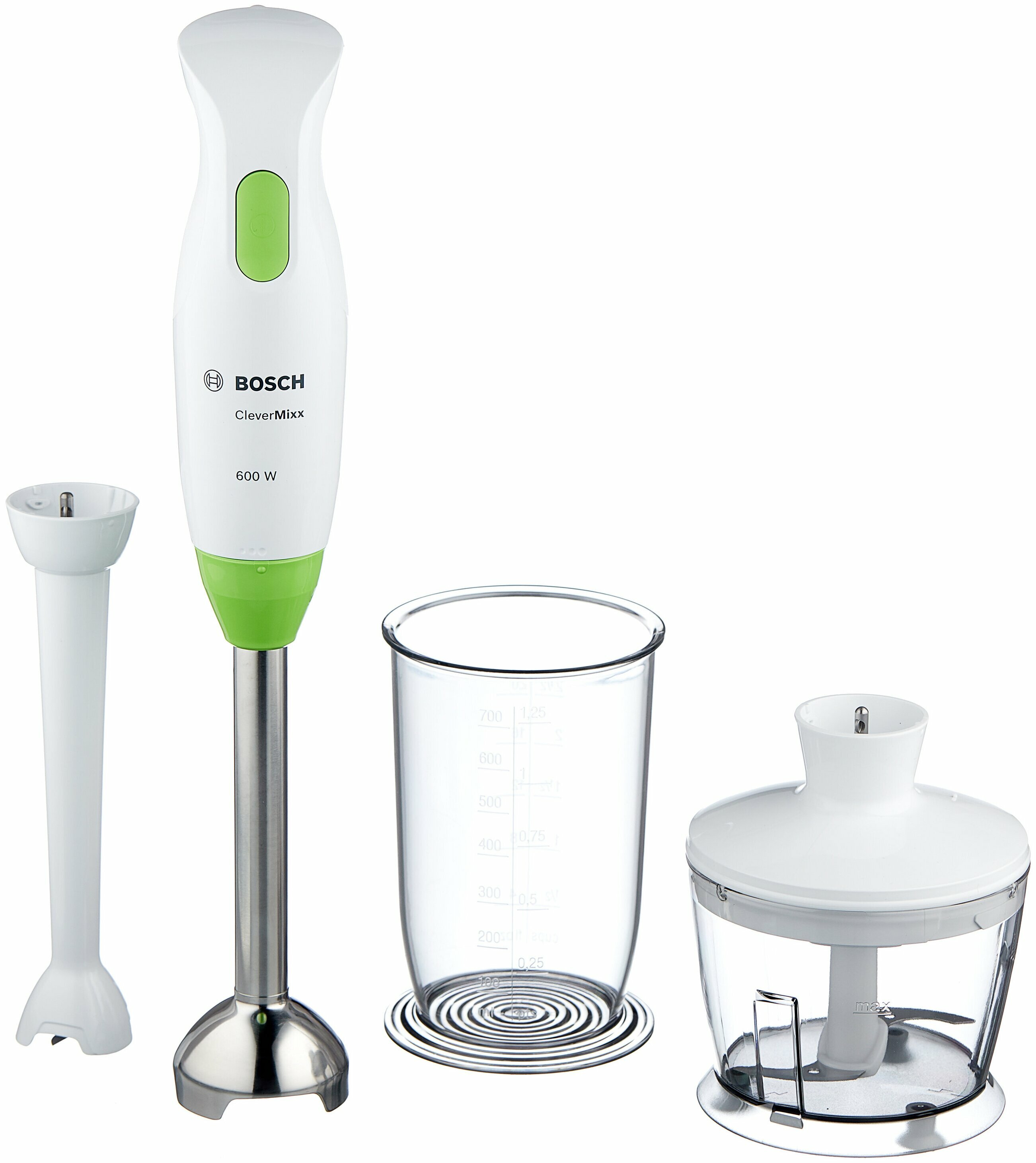 Bosch Блендер Bosch CleverMixx Dip & Dressing MSM2623G, погружной, белый (600Вт) (ret)