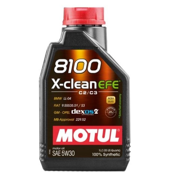 Синтетическое моторное масло Motul 8100 X-clean EFE 5W30, 1 л, 1 кг, 1 шт