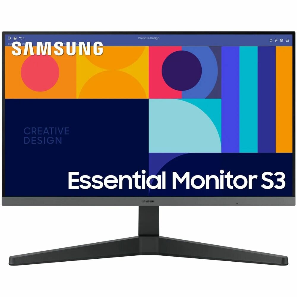 Samsung Монитор Samsung 24" S24C330GAI IPS LED 16:9 1920x1080 4ms 250cd 1000:1 178/178 HDMI DP 100Hz sRGB 0.95 FreeSync VESA Tilt Black 2 years